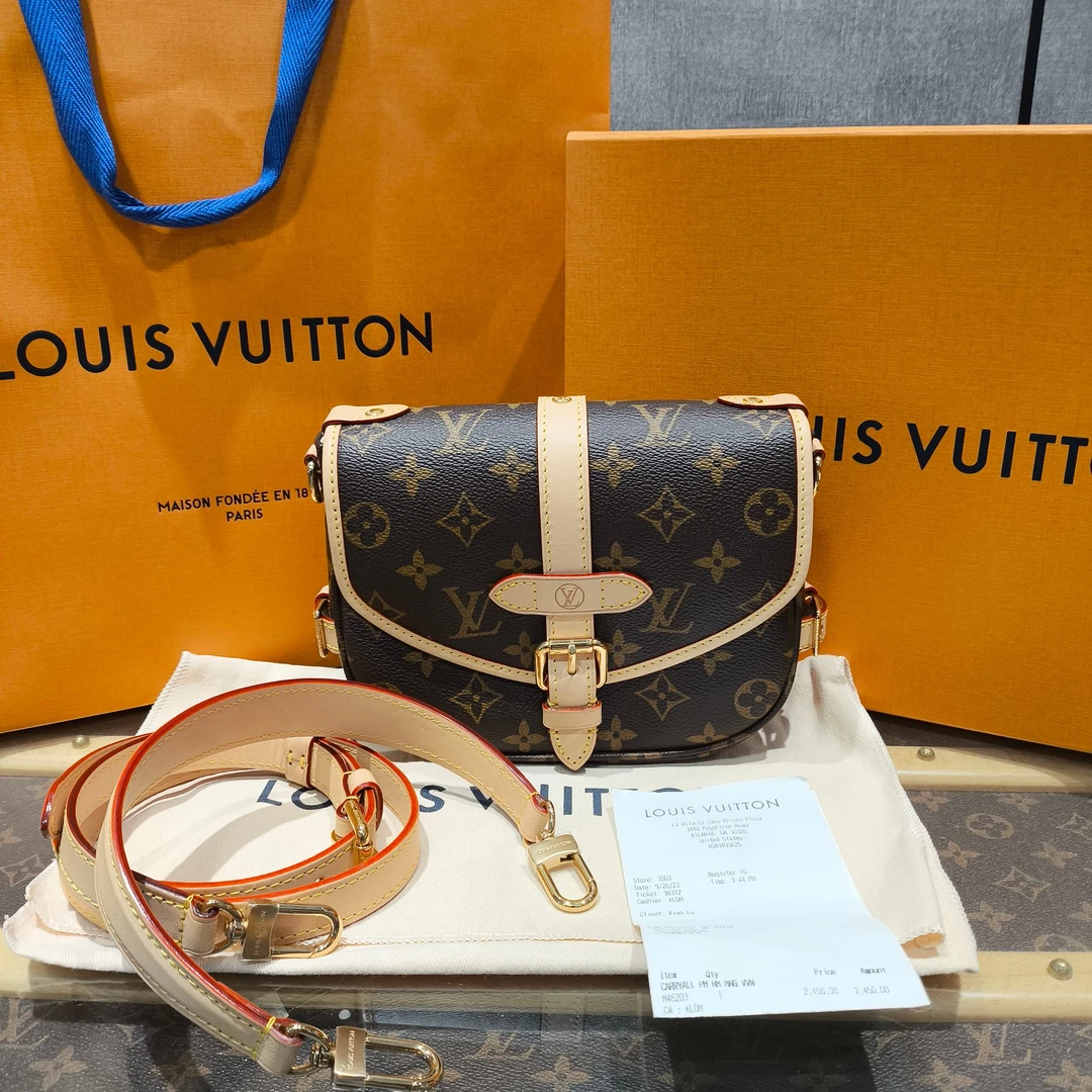 全新未使用 LouisVuitton/路易威登 经典老花双子星BB包 13341