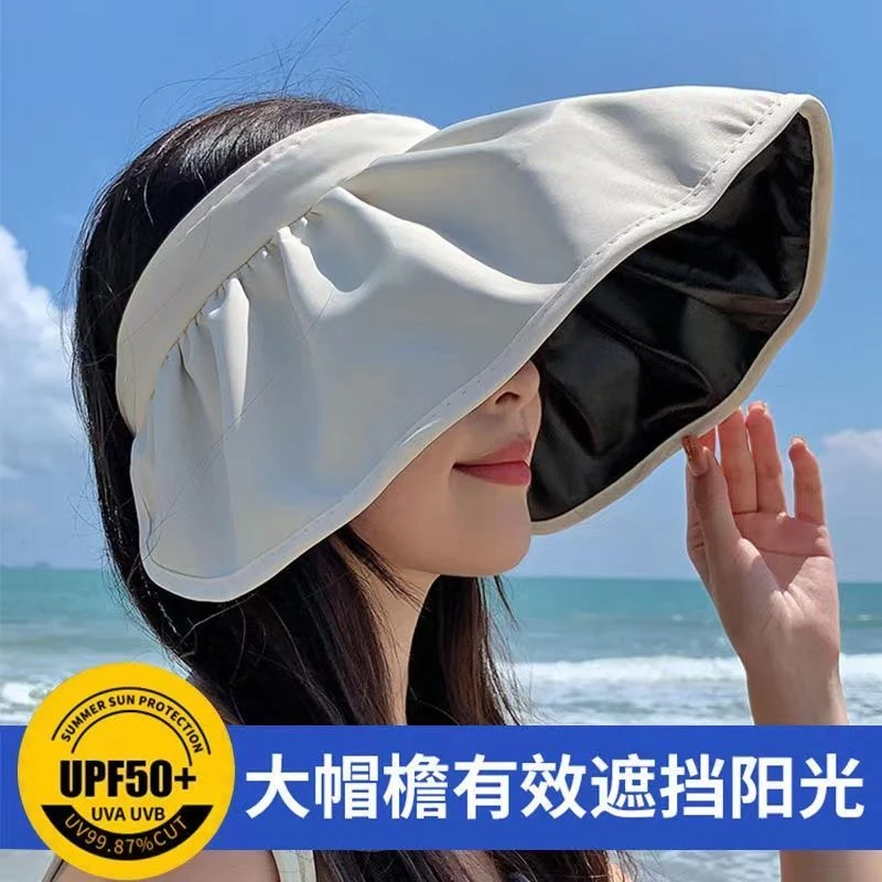 【粉丝浮力】韩版百搭防晒遮脸太阳帽潮贝壳渔夫帽遮阳大帽檐夏季