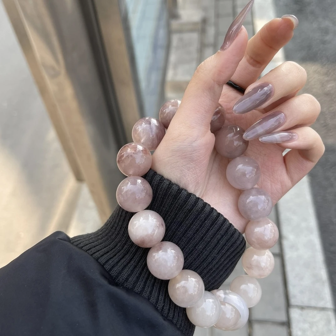 芋泥波波手捻女手持汉服配件十八籽手工串珠礼物diy穿珠首饰编织
