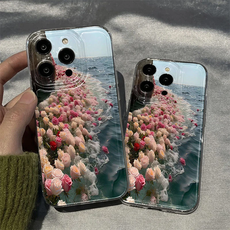 适用iPhone苹果13mini手机壳A1864网红12/x/14max简约高级感全包