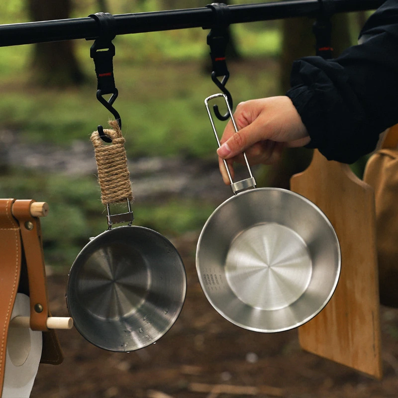 新疆包邮折叠雪拉碗户外304不锈钢食品级方便野餐露营便携炊具