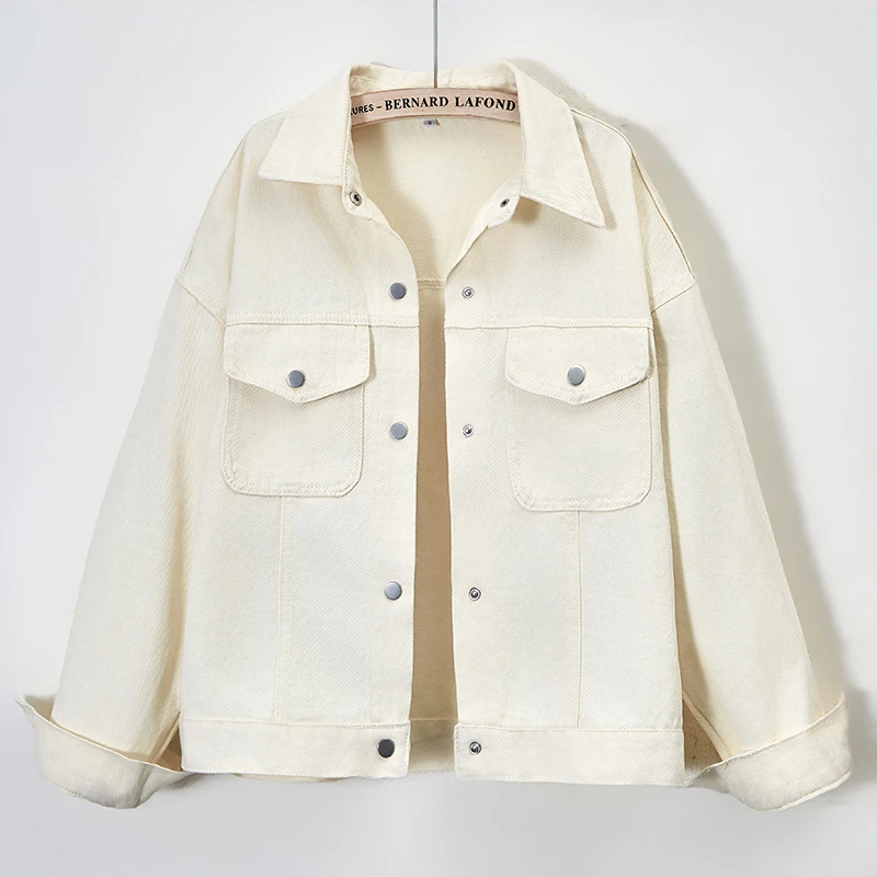 复古短款牛仔外套女2024秋季新款小个子宽松休闲夹克百搭长袖上衣