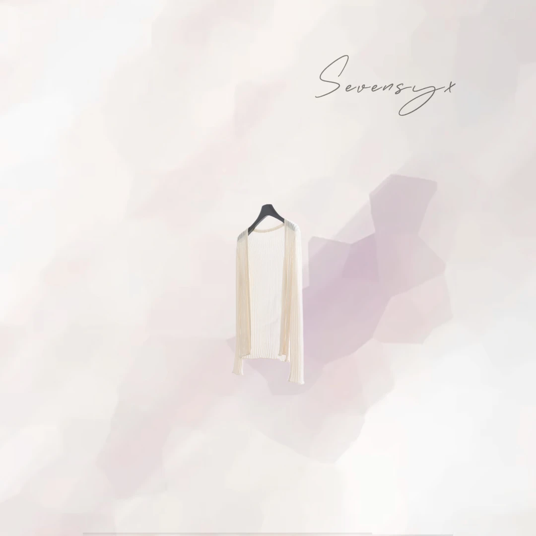 【米色披肩】SEVENSYX 宽松 百搭 夏季 舒适开衫 坎肩  24SS0603002