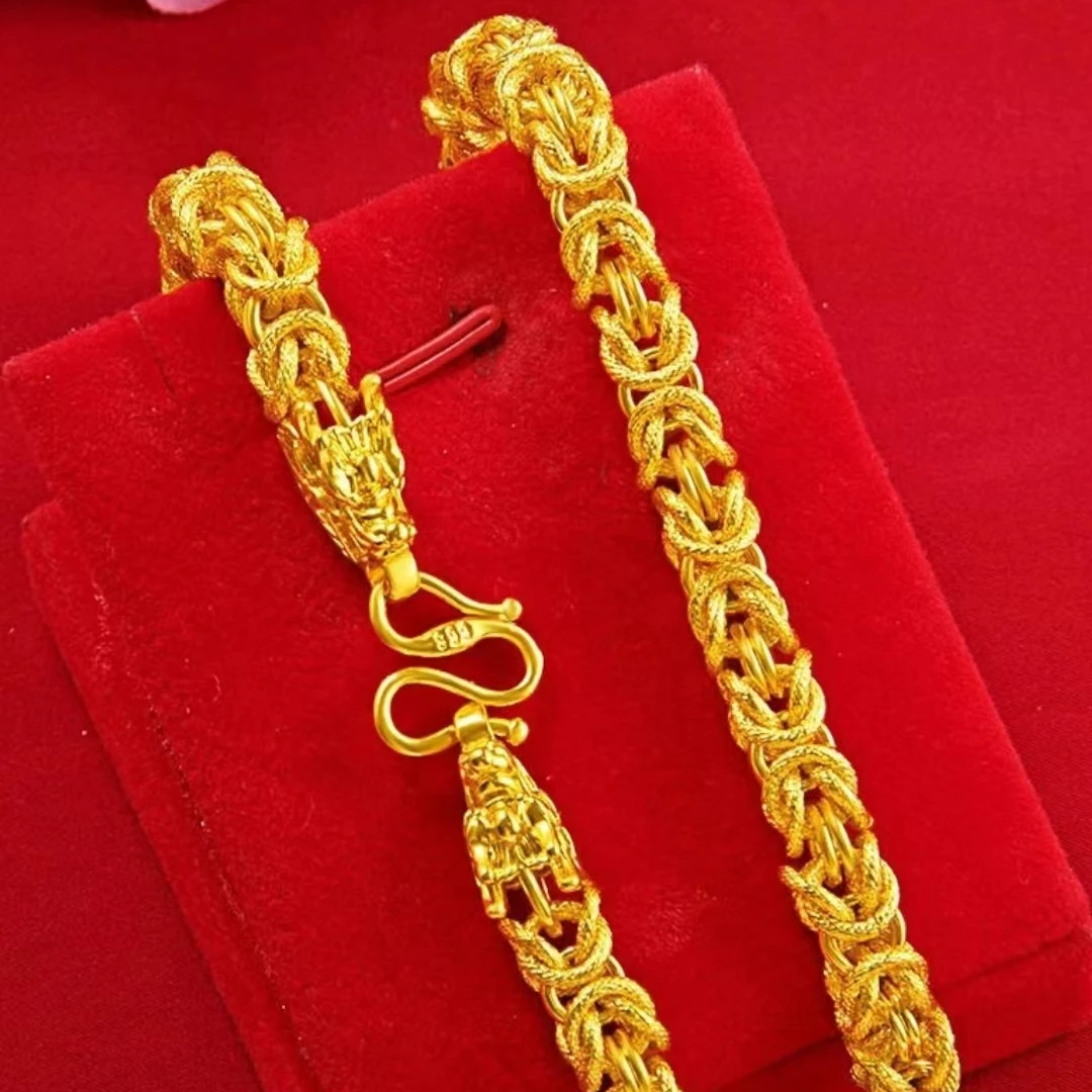 合金项链 龙骨项链男款时尚潮流霸气不掉色磨砂