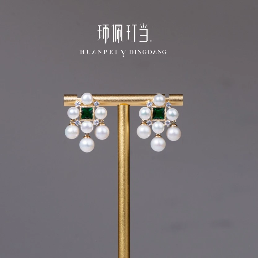 铜合金耳饰 【环佩玎当】港岛之恋巴洛克耳环