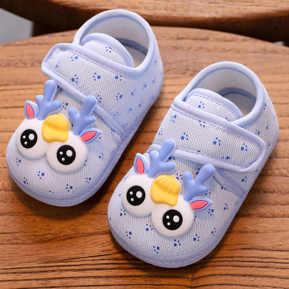 婴儿鞋3-6-15个月男女宝宝婴儿软底春秋地板鞋隔凉魔术贴学步鞋