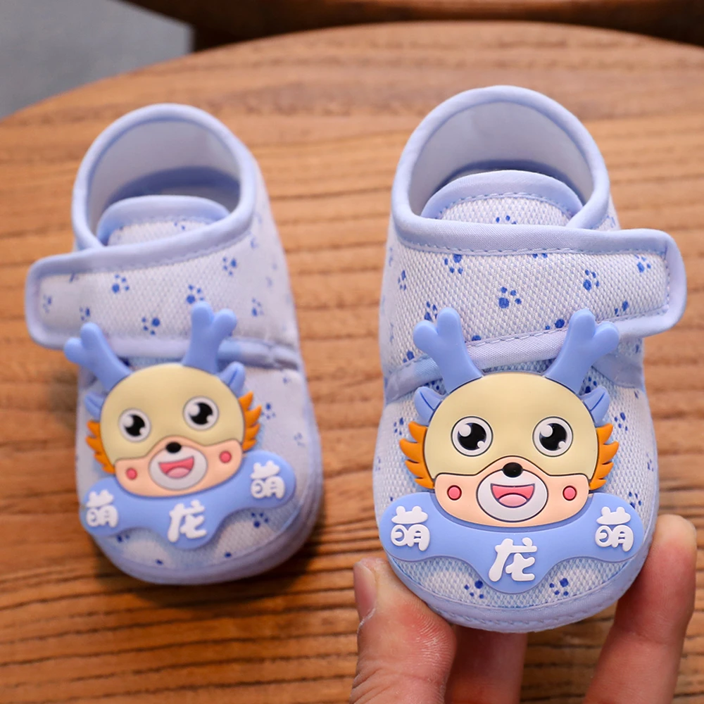 防踢不掉鞋春秋0-1岁软底防滑宝宝单鞋透气魔术贴婴儿学步鞋