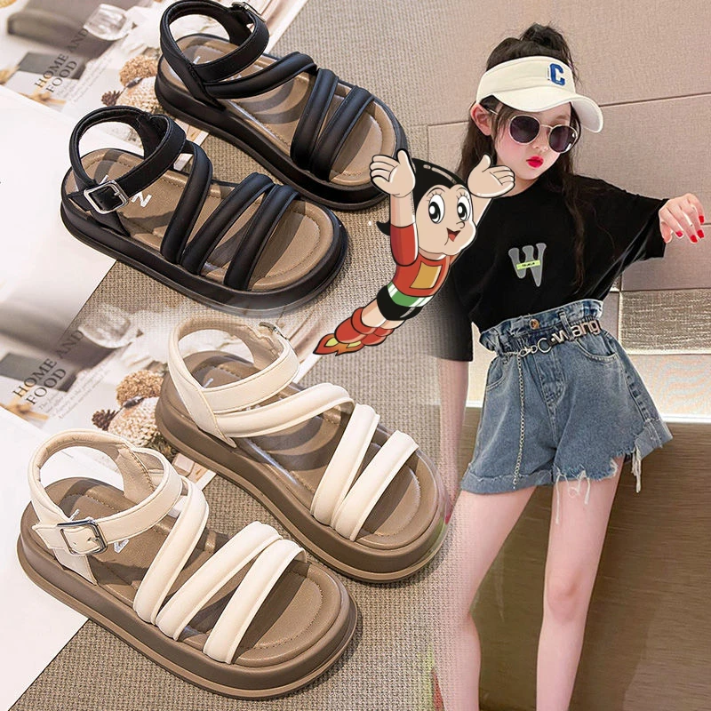 ABC儿童凉鞋2025夏季新款公主鞋软底中大童儿童防滑凉鞋女童