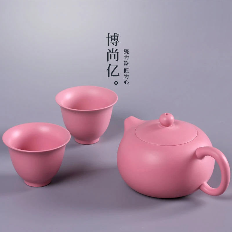 博尚亿 陈泽恩大师手工粉泥紫砂壶西施壶泡茶壶家用中式功夫茶具