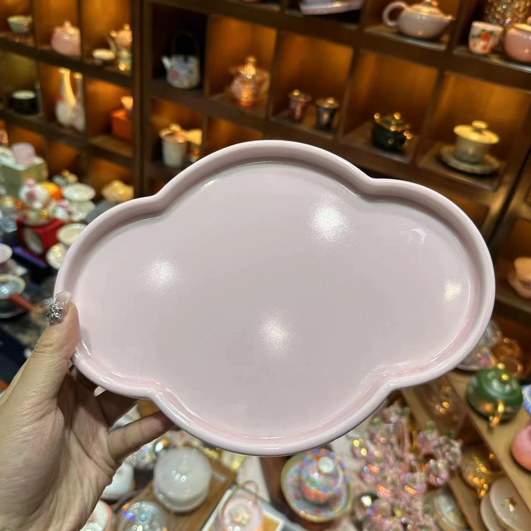 博尚亿粉色海棠茶盘