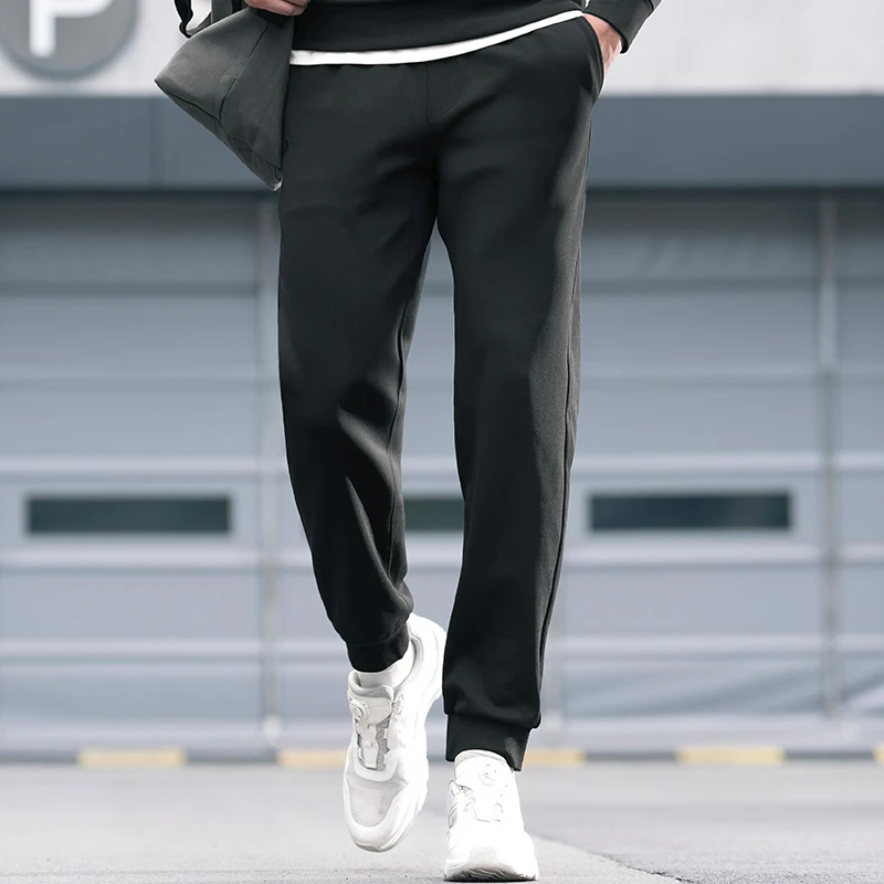 【龙牙】隐之轻云轻量卫裤黑色运动休闲百搭男士春秋束脚长裤男透气
