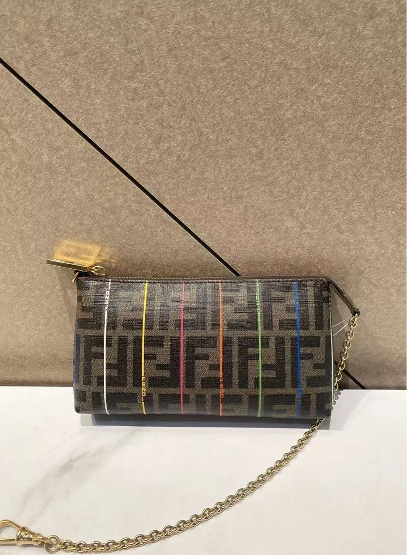 95新 FENDI/芬迪 帝爵奢品/95新/芬迪/老花麻将单肩包