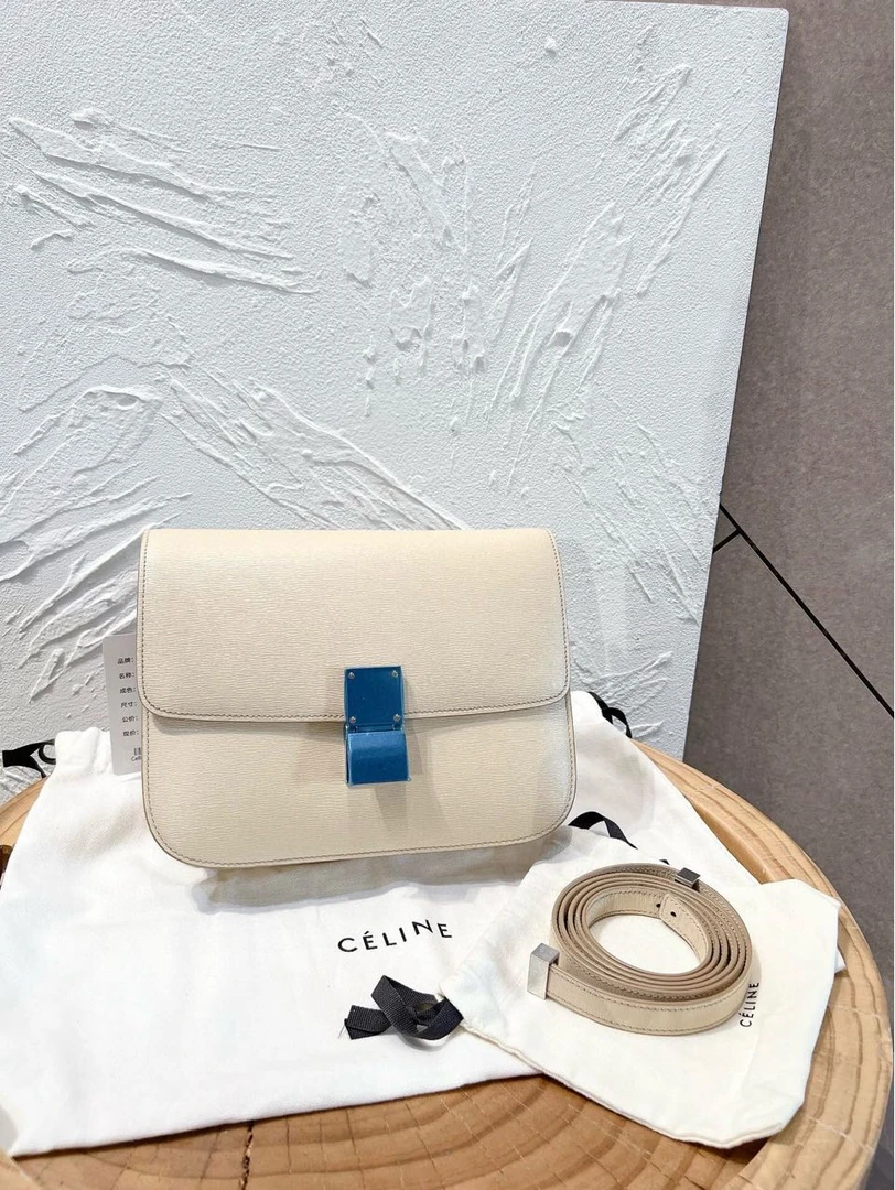 95新 Celine/思琳 帝爵奢品/95新/Celine/米色豆腐包