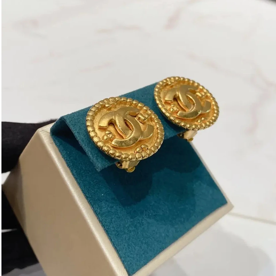 95新 Chanel/香奈儿 帝爵奢品/95新/CHANEL/双C麦穗耳夹