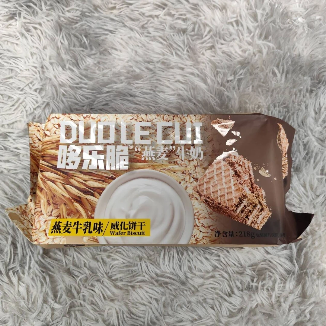 哆乐燕麦牛乳味威化饼
