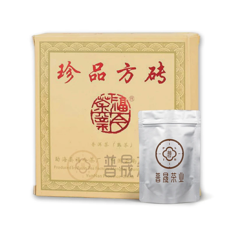 【普晟甄选】FJ2012年珍品方砖(熟茶)