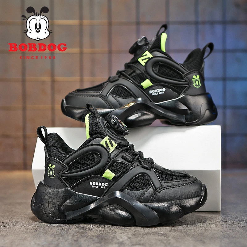 【反季清货】巴布豆男女童鞋儿童运动鞋软底透气网面纽扣运动鞋5173