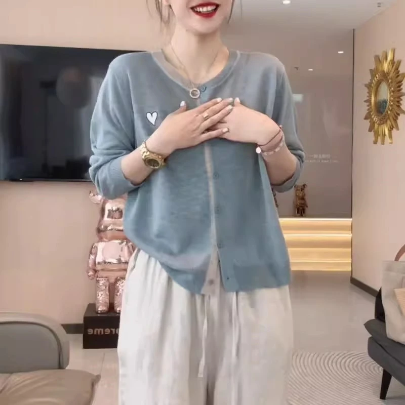 春季长袖网红个性潮流女装新款洋气时尚针织开衫百搭显瘦休闲上衣