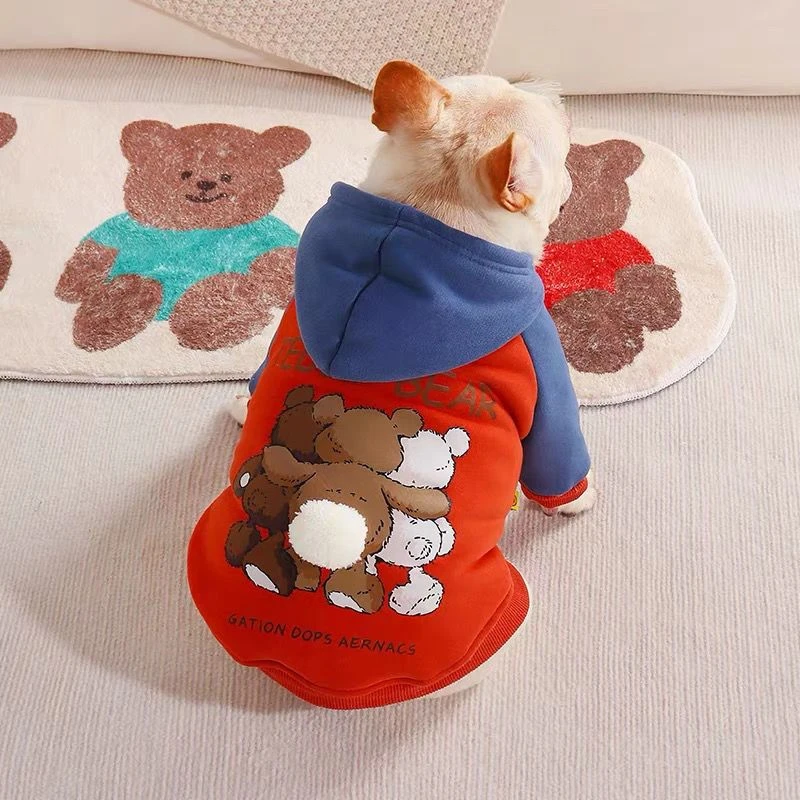 狗狗衣服冬季加厚秋冬装潮牌法斗衣服加绒保暖宠物巴哥比熊雪纳瑞
