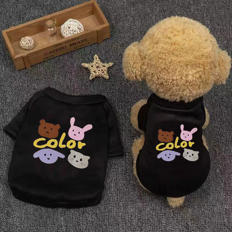 L保暖潮流加绒卫衣ins狗狗猫咪衣服小中大犬泰迪比熊宠物春秋冬款
