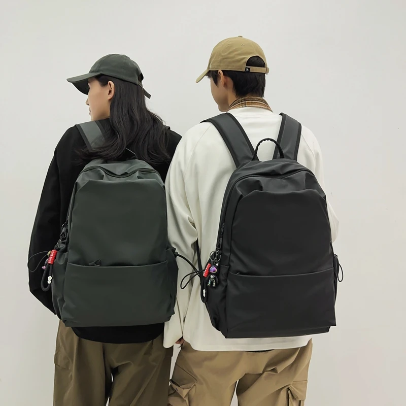 韩版男士简约大容量电脑背包男女生潮流新款斜挎包多功能双肩书包