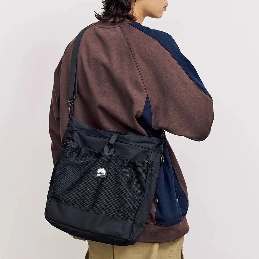 MYEDITION斜挎包潮牌小众日系户外时尚潮流大容量通勤外出托特包