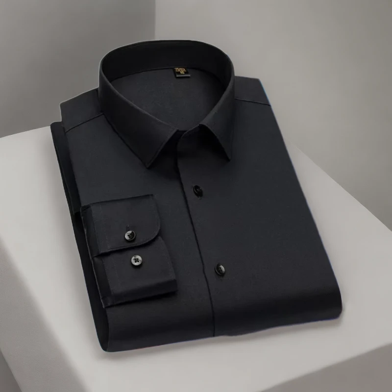 200支4股纯棉商务男士长袖衬衫百搭DP成衣免烫