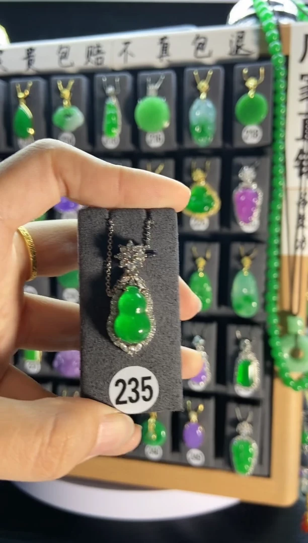 【闪购商品】翡翠颈饰银S925镶嵌235...