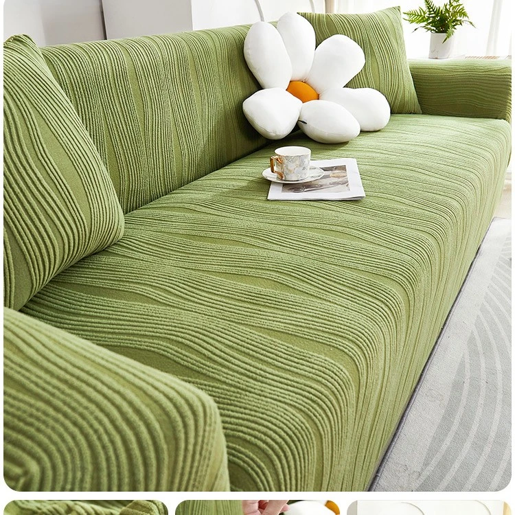 恰风华提花绒弹力沙发套四季通用型懒人一体式防猫抓沙发套罩防尘