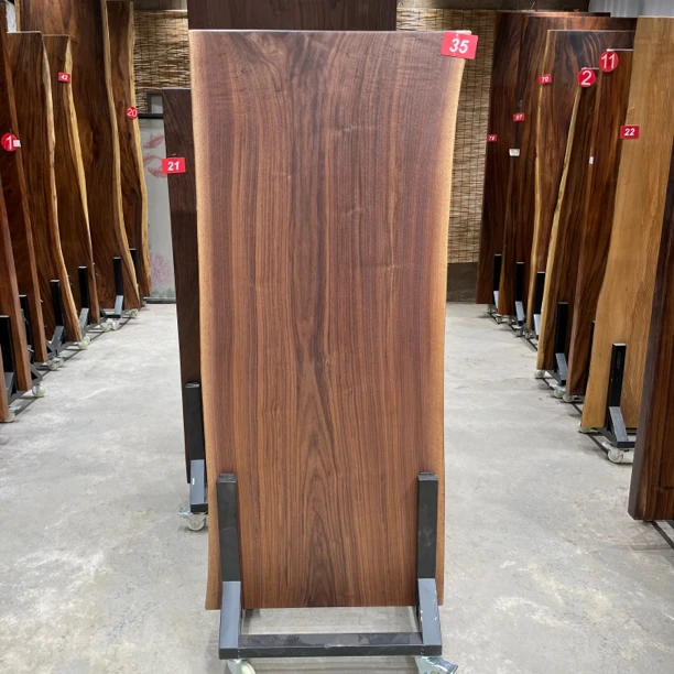 35号北美黑胡桃独板大板桌面167-74-70-71-5.5