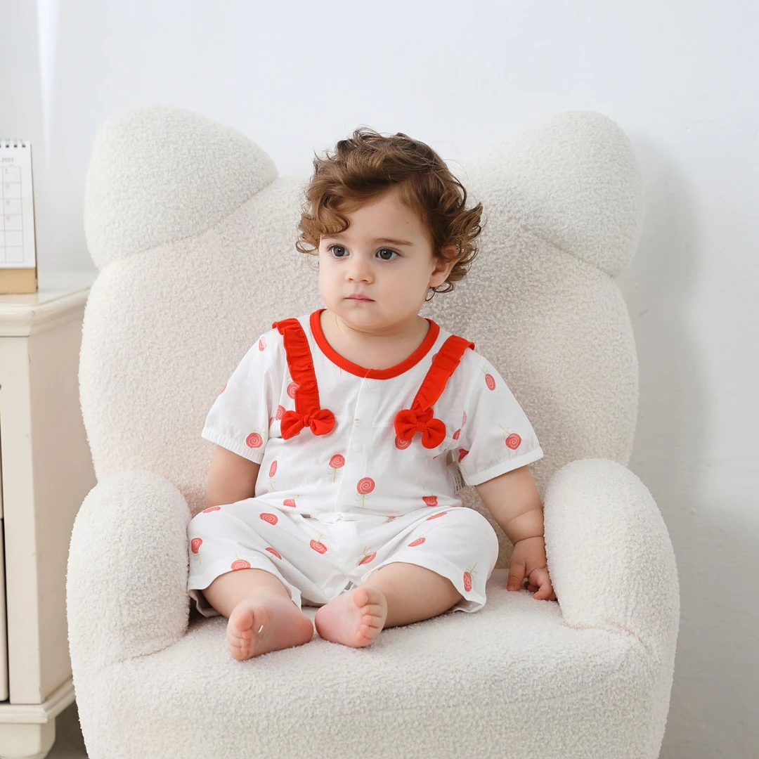 1婴幼儿B品微微瑕 服饰新生儿夏季连体衣单件上衣裤