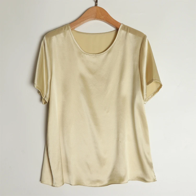 A编号【默认拼接小袖】桑蚕丝上衣宽松百搭大码休闲