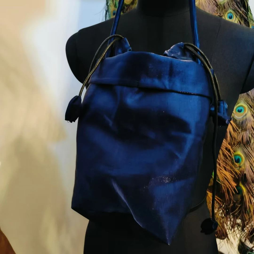 凤徕兮私人定制蓝色系绳肩带包包LB002-1