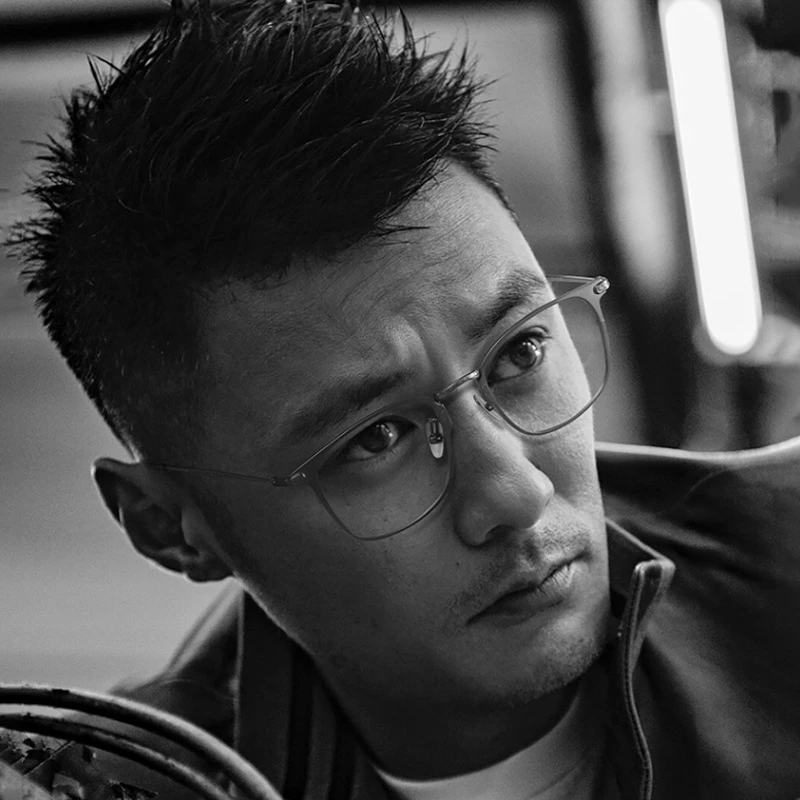 余文乐同款CT30018痞帅复古近视眼镜架男士眼镜框超轻纯钛眼镜