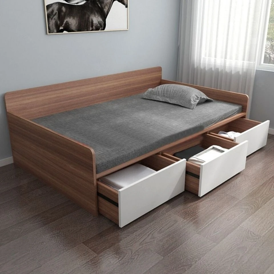 榻榻米床单人床现代简约储物床小户型多功能书房收纳沙发床可定制