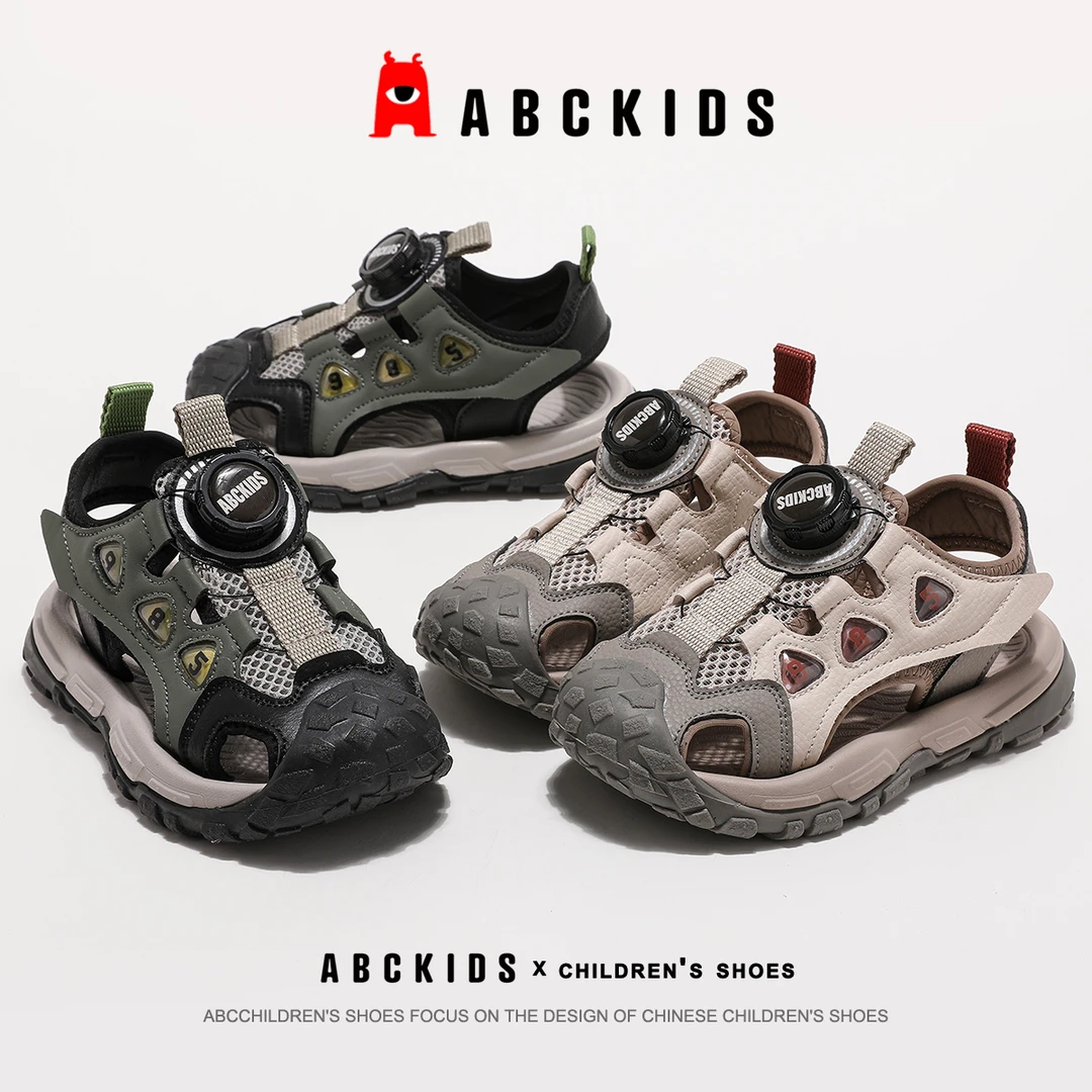 abckids夏季新款旋钮轻盈透气运动鞋SY423603246AX