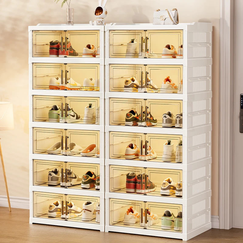 安家日记折叠鞋柜鞋架子家用入户鞋子收纳神器学生宿舍鞋包置物架
