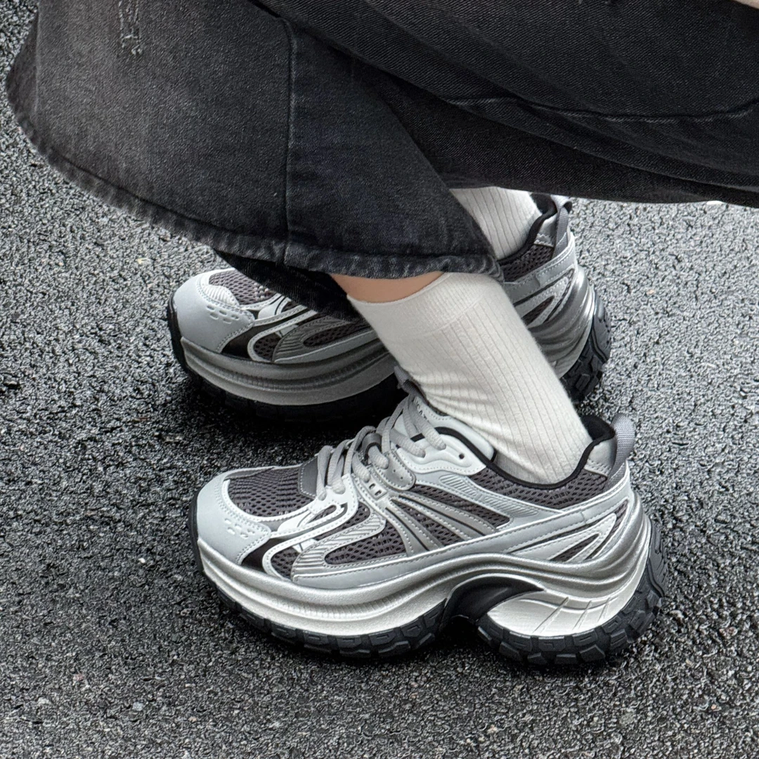 GC秋冬新款老爹鞋厚底增高休闲鞋7513网红百搭韩版24DC7513C-R