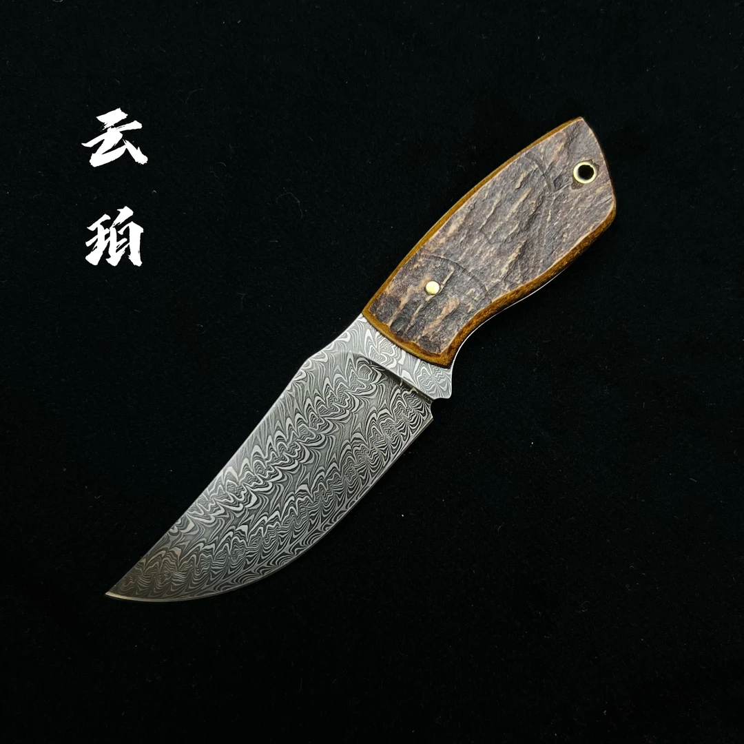 【云珀】小小妖 瑞典进口大马士革马赛克水果刀手工制作手工艺品