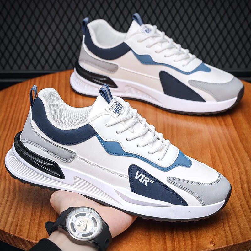 3秋季男鞋男士休闲运动鞋透气小白鞋防臭百搭夏季透气跑步鞋学生