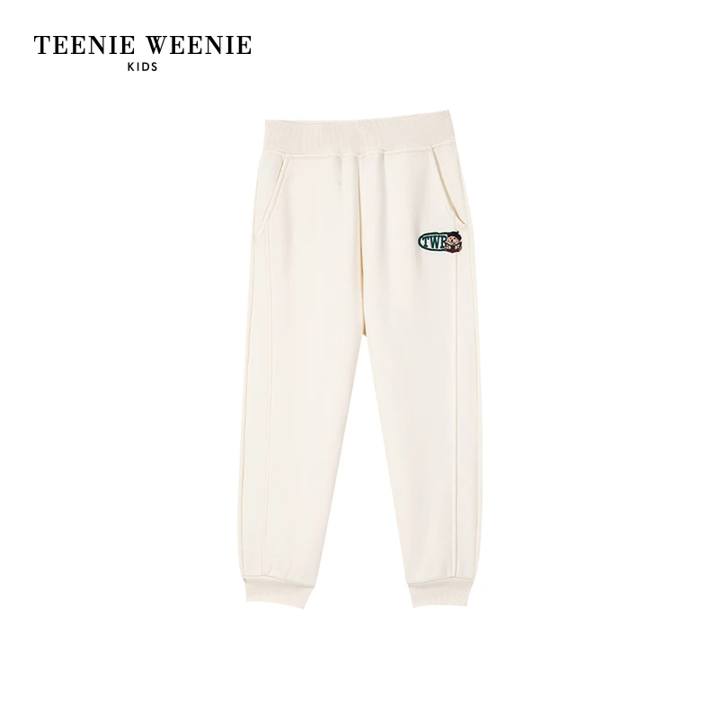 TeenieWeenie Kids小熊童装男女童23年秋季抓绒卫裤TKTM237891I