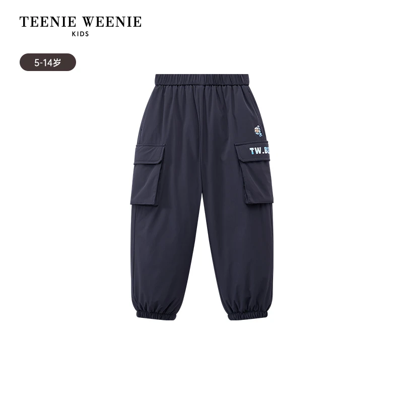 TeenieWeenie Kids小熊童装24冬防风防水工装羽绒裤TKTC244V01B