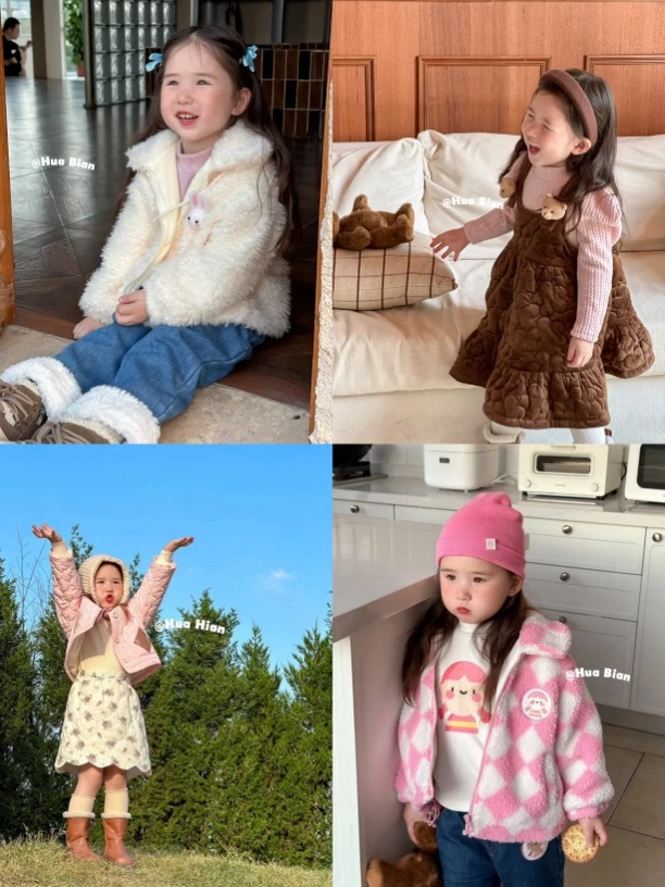 秋冬儿童加绒加厚外套半裙花苞裤（拍下备注编码）