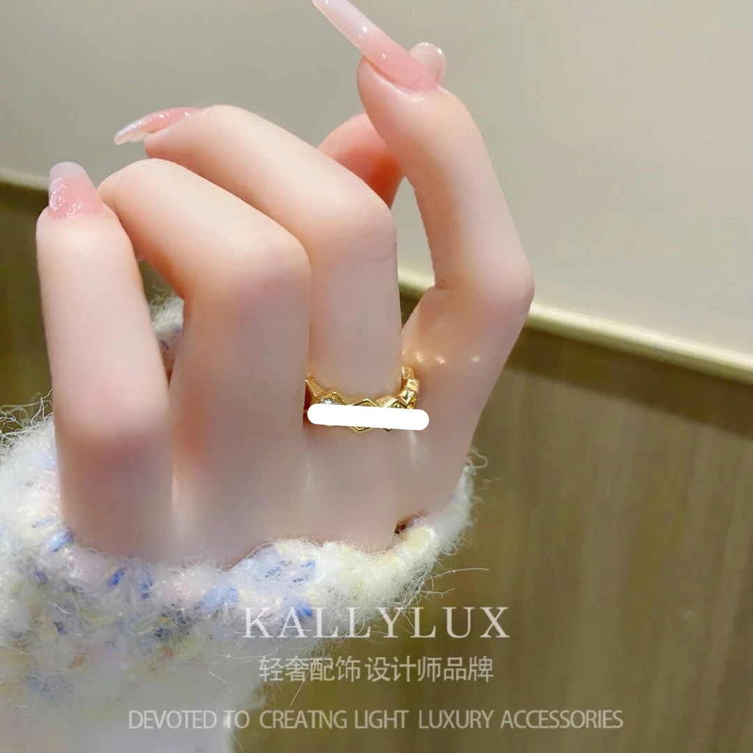 铜合金合成锆石戒指 JZ-J09【诺依】戒指女