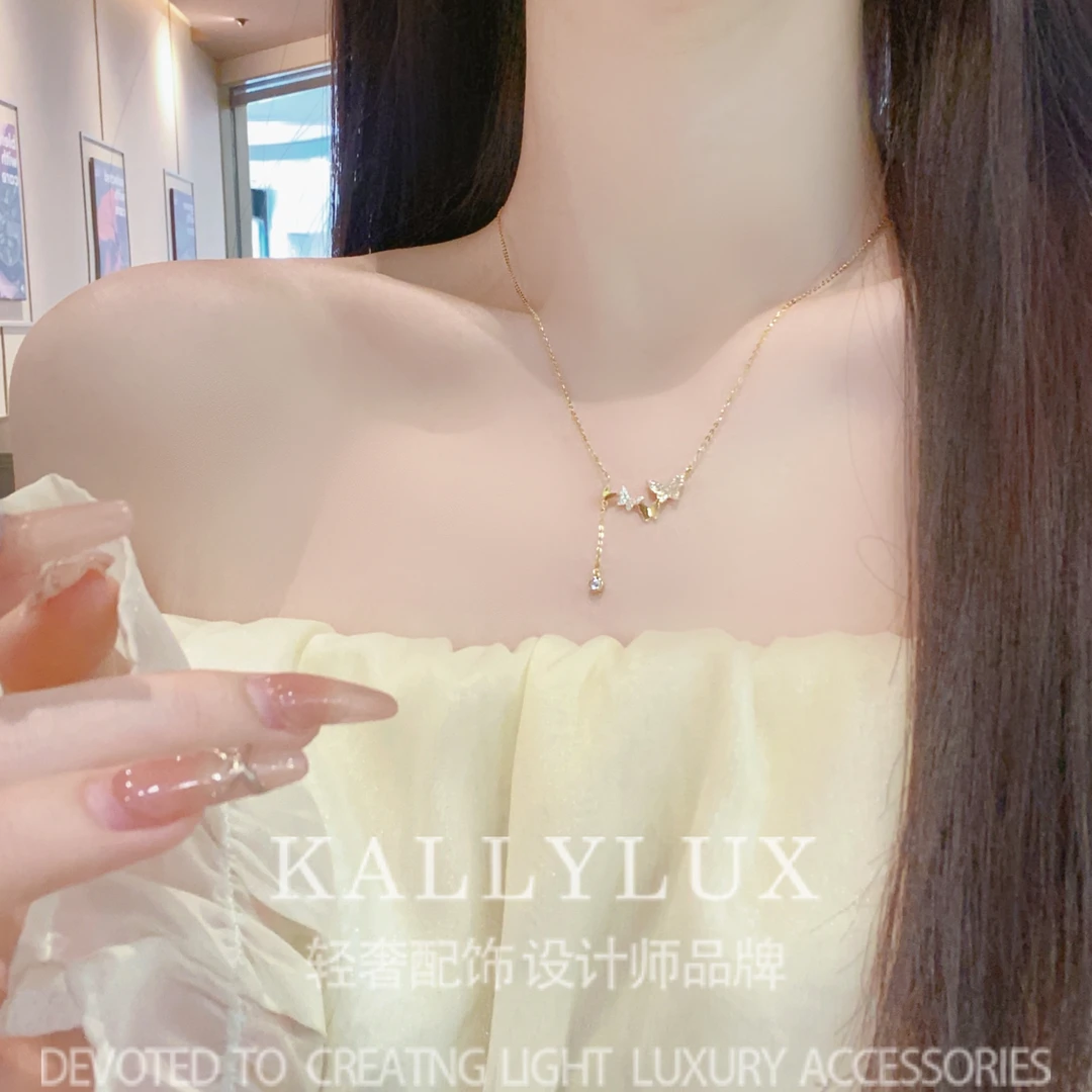 铜合金项链 XL-2183【熙蝶】项链女ins