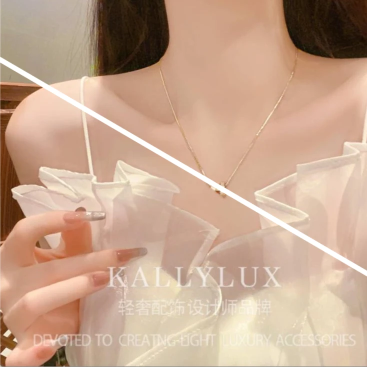 铜合金合成锆石吊坠 铜合金项链 XL-2273【兮净】