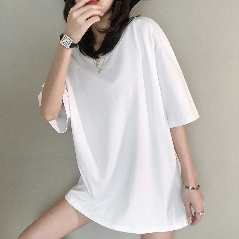 【清纯蒸馏水】孕妇白色宽松休闲韩版百搭舒适大码T恤女上衣