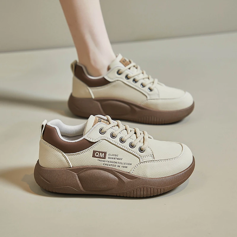 爆款小白鞋新款韩版ins运动跑步女学生厚底增高休闲板鞋XQ5801