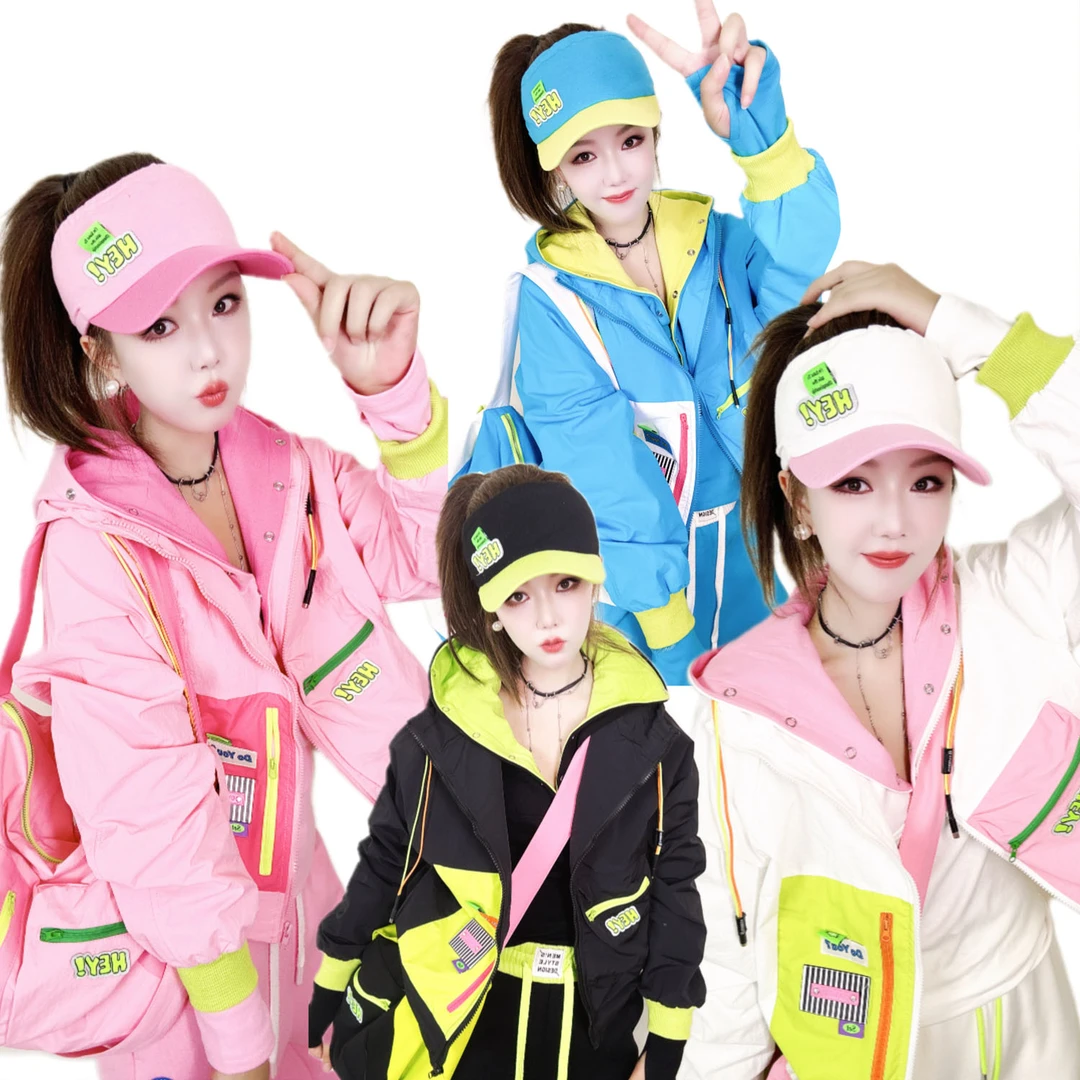 A140新款原创潮牌宽松时尚显瘦洋气休闲减龄重工刺绣连帽外套女