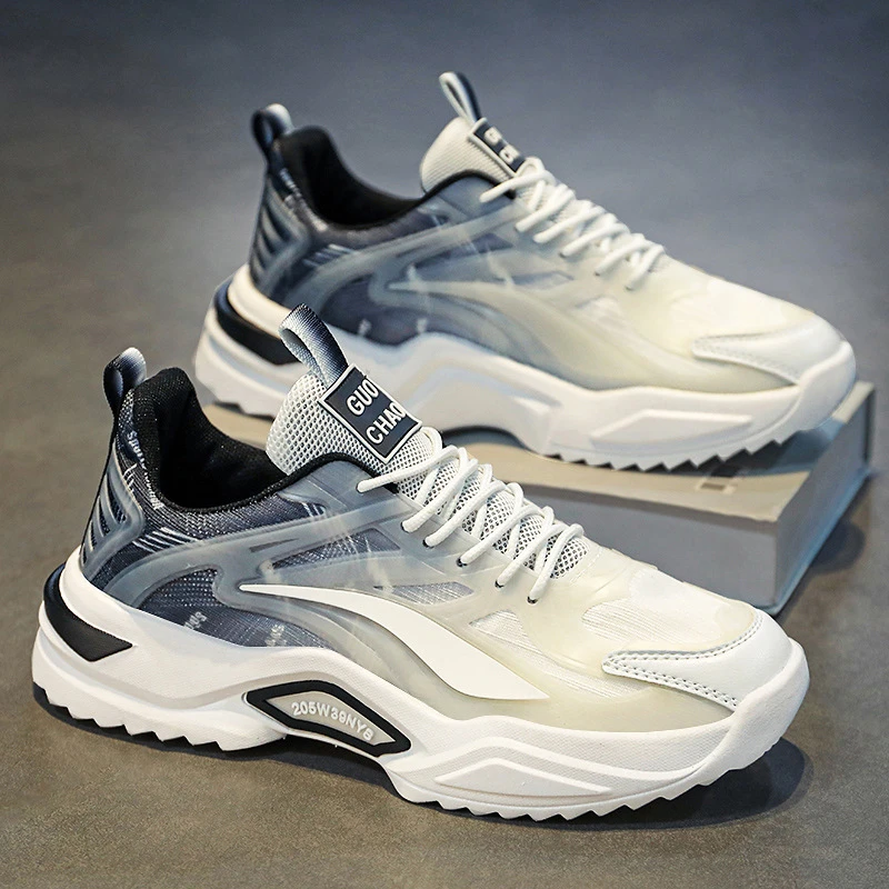 【0100.0106】透气莆田百搭男士休闲小众跑步运动内增高老爹潮鞋春